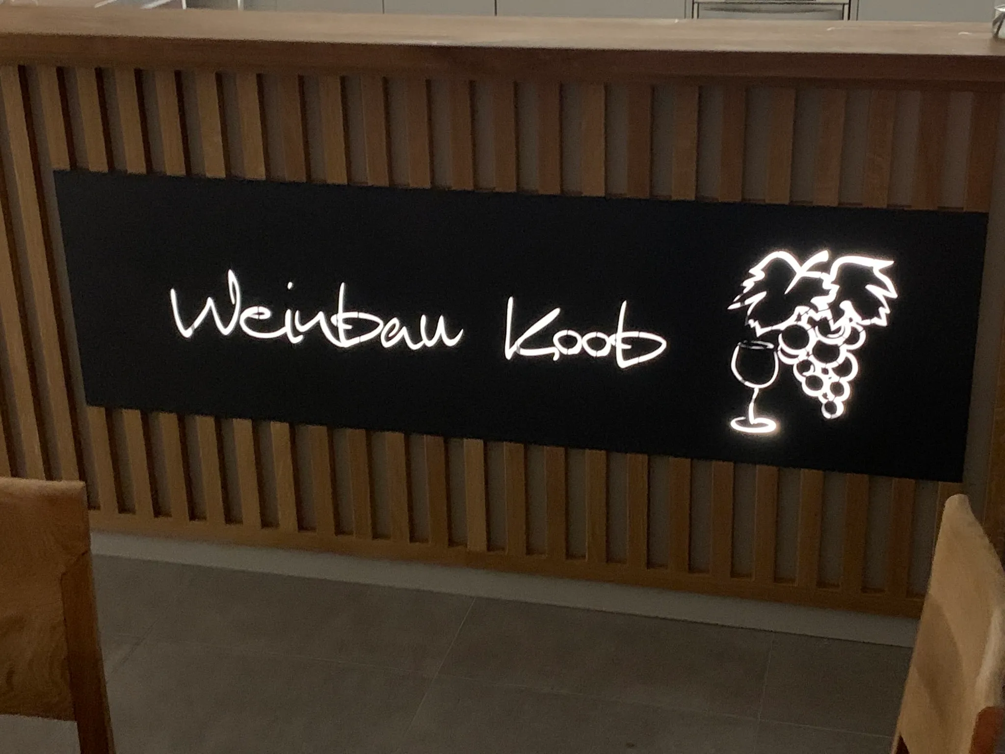 Reife Trauben an den Reben bei Weinbau Koob
